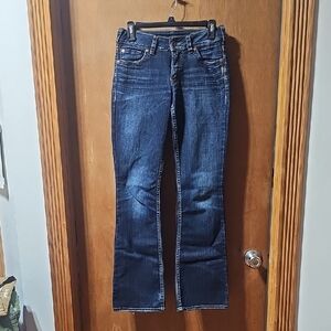 Silver Jeans Dark Blue Women's Boot Cut Jeans